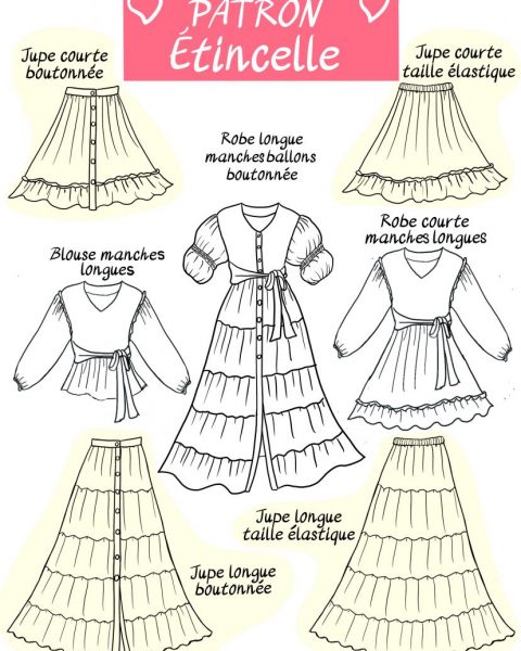 Patron couture robe et jupe