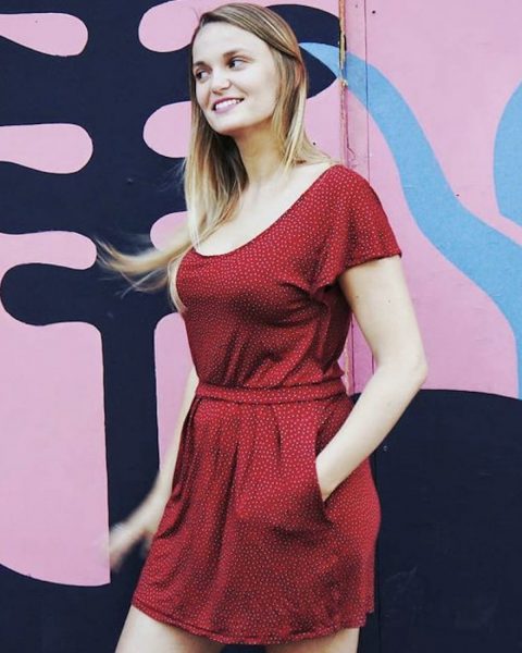 robe jersey decolleté