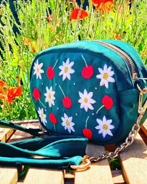 sac besace brodé