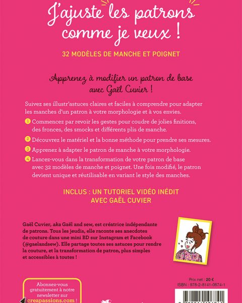 livre pour ajuster patron de manche patronage débutant