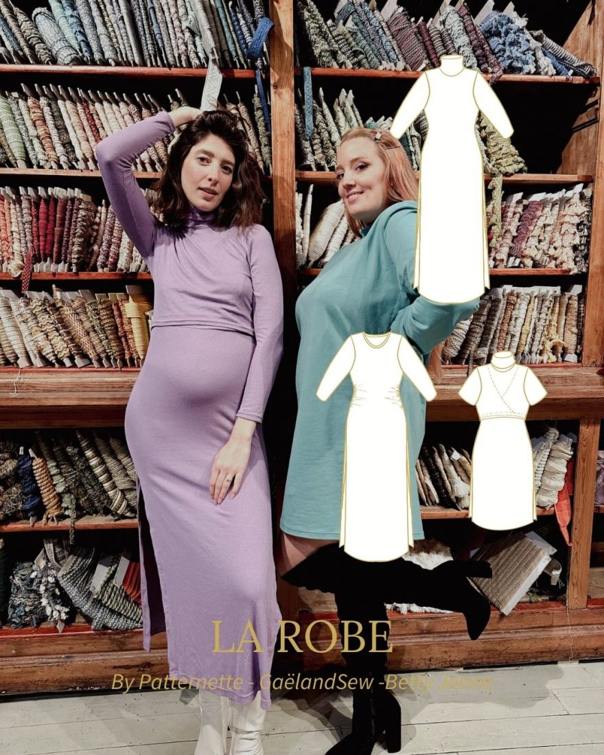 5 patrons de couture compatibles grossesse et allaitement - Gaël