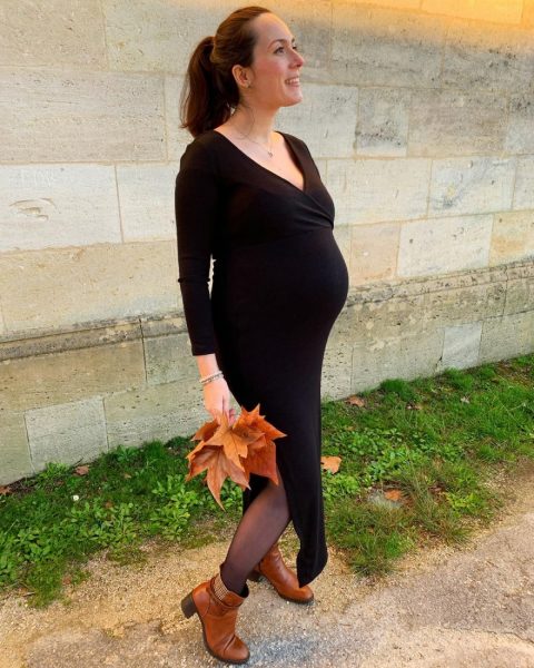 robe moulante maman stylée