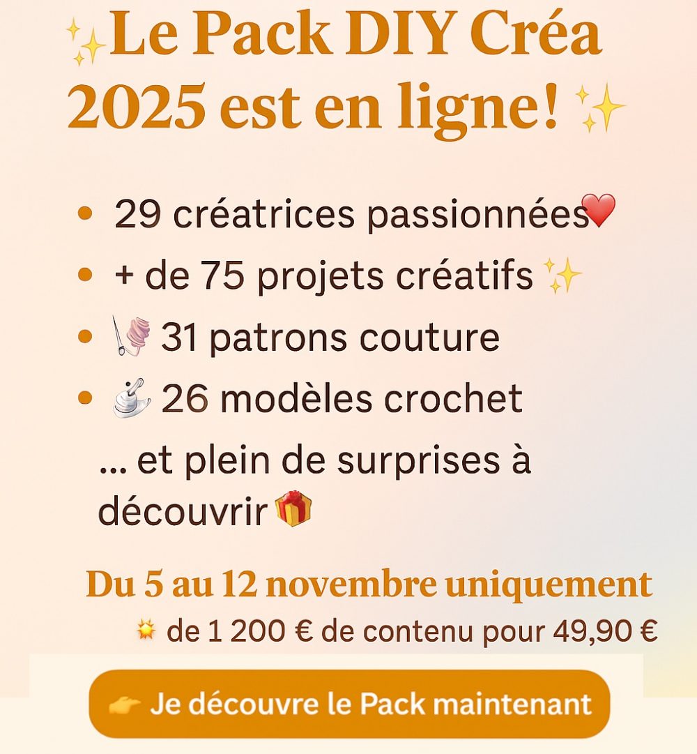 le pack DIY Créa 2025, je découvre le pack maintenant