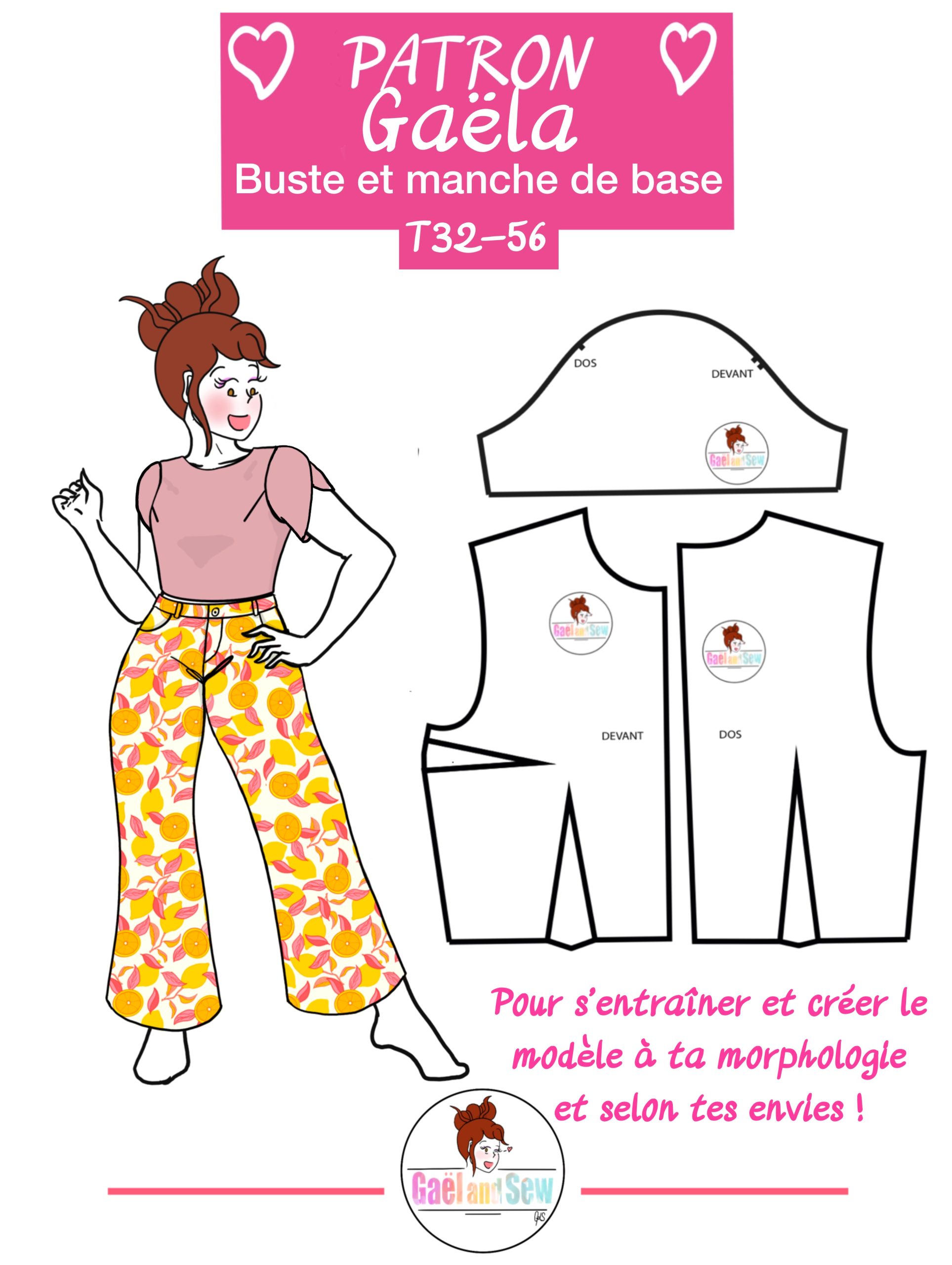 Patron de base buste et manches